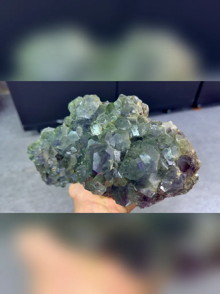 Natural Phantom Fluorite comes from Fujian,China 200*120*90MM image