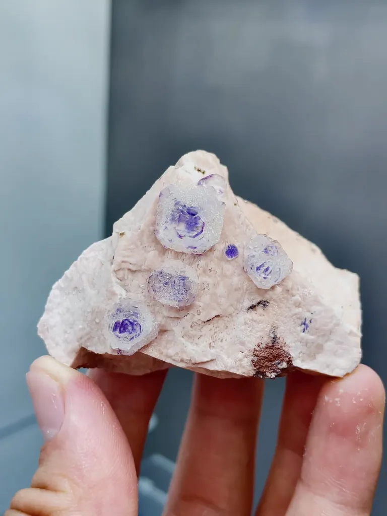 Natural Phantom Fluorite comes from Fujian,China 48*30*45MM - image 4