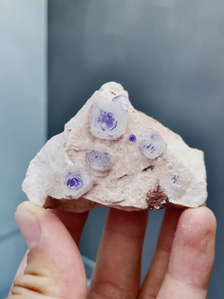 Natural Phantom Fluorite comes from Fujian,China 48*30*45MM image