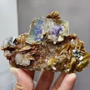 Natural Phantom Fluorite comes from Yaogangxian,Hunan 105*45*70MM - image 1