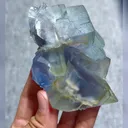 Natural Phantom Fluorite comes from Yaogangxian,Hunan 75*60*80MM - image 5