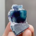 Natural Phantom Fluorite  comes from Yindu,Inner Mongolia 25*20*40MM - image 1