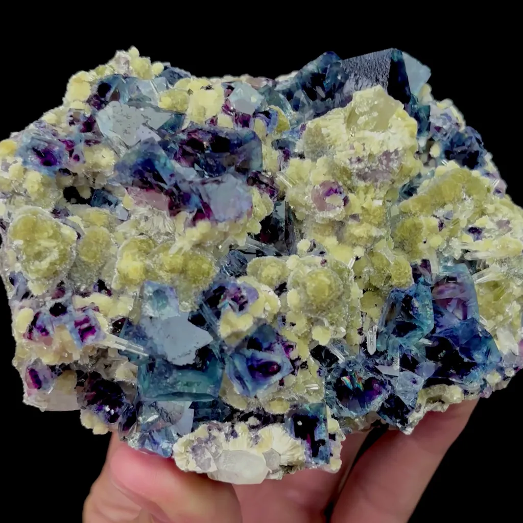 Natural Phantom Fluorite Mineral Specimen,High Quality Specimen,YINDU,INNER MONGOLIA,CHINA(120*95*50mm) - image 2