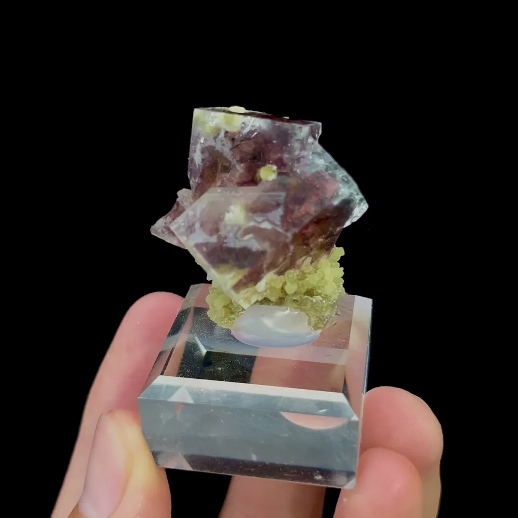 Natural Phantom Fluorite Mineral Specimen,High Quality Specimen,YINDU,INNER MONGOLIA,CHINA(30*21*30mm) - image 2