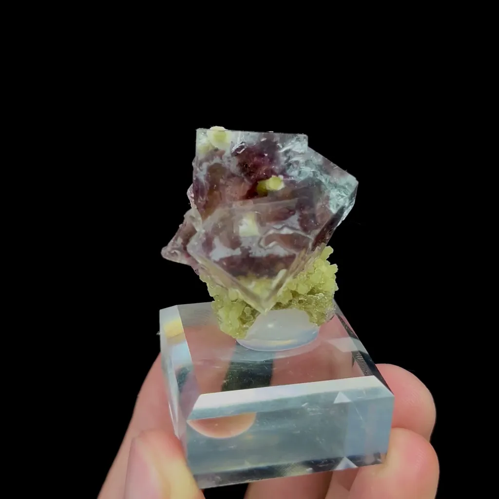 Natural Phantom Fluorite Mineral Specimen,High Quality Specimen,YINDU,INNER MONGOLIA,CHINA(30*21*30mm) image