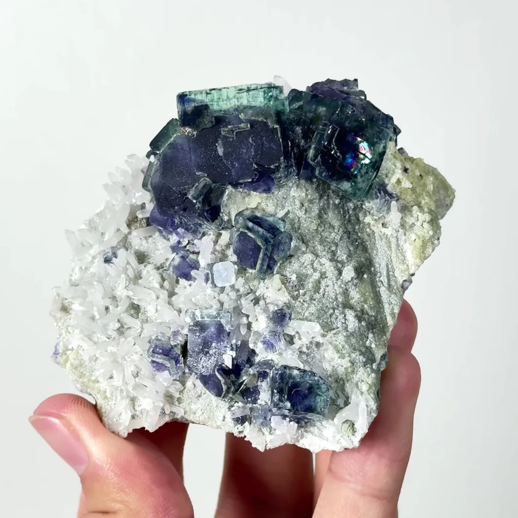 Natural Phantom Fluorite Mineral Specimen,High Quality Specimen,YINDU,INNER MONGOLIA,CHINA(80*72*42mm) - image 4