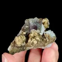 Natural Phantom Fluorite with Calcite and Siderite, Mineral Specimen:Yaogangxian,Hunan (45*35*25MM) - image 4