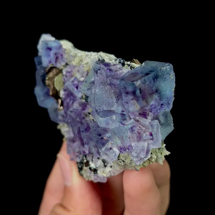 Natural Phantom Fluorite,Cube Mineral Specimen,High Quality Specimen:YINGDU,China (75*50*24mm) - image 2