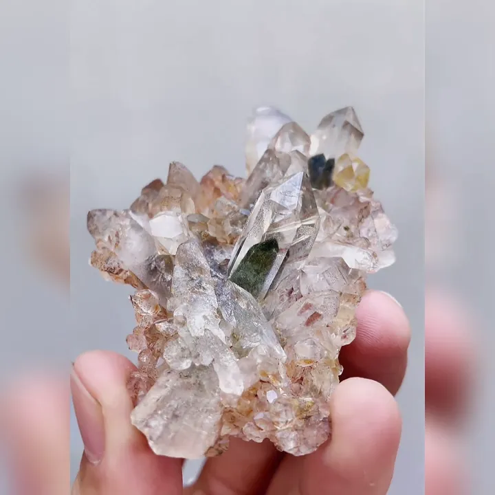Natural Phantom Quartz comes from Brazil 50*80*20MM image