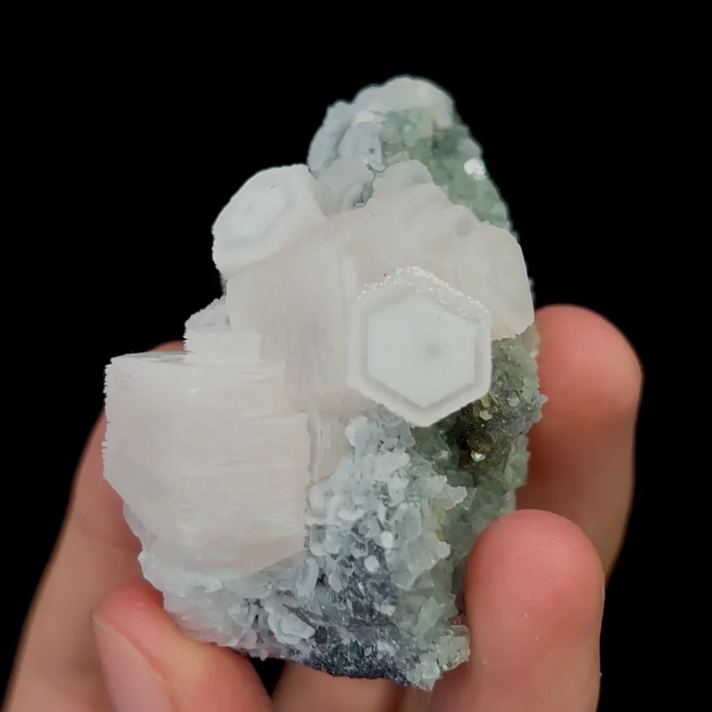 Natural Pink Calcite and Green Fluorite Mineral Specimen,High Quality Specimen,DAYE,HUBEI,CHINA(61*40*33mm) - image 4