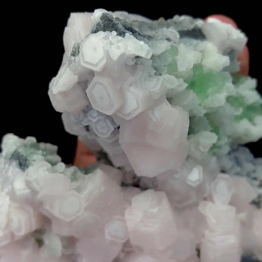 Natural Pink Calcite and Green Fluorite Mineral Specimen,High Quality Specimen,FUJIAN,CHINA(136*130*55mm) - image 3