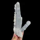 Natural Pink Calcite and Quartz, Mineral Specimen: Inner Mongolia,China (105*200*60MM) - image 1