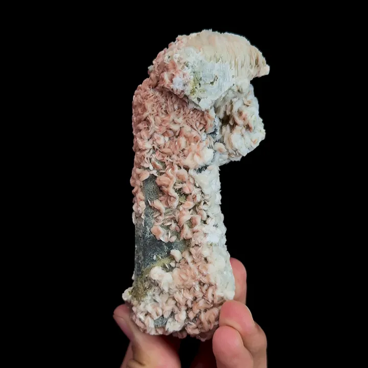 Natural Pink Calcite and Quartz, Mineral Specimen:Inner Mongolia,China (50*115*45MM) - image 5