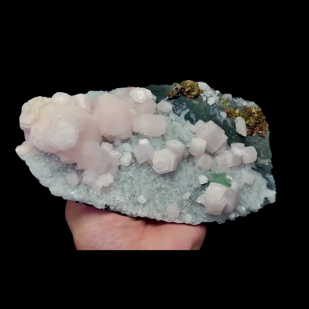 Natural Pink Coin Calcite Mineral Specimen,High Quality Specimen,FUJIAN,CHINA(220*130*60mm) - image 2