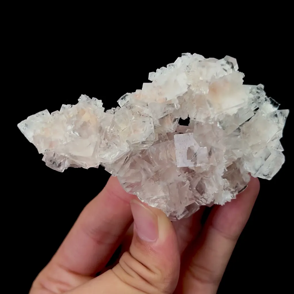 Natural Pink Cubic Fluorite Mineral Specimen,High Quality Specimen,XIANGHUALING,HUNAN,CHINA(66*23*88mm) - image 2