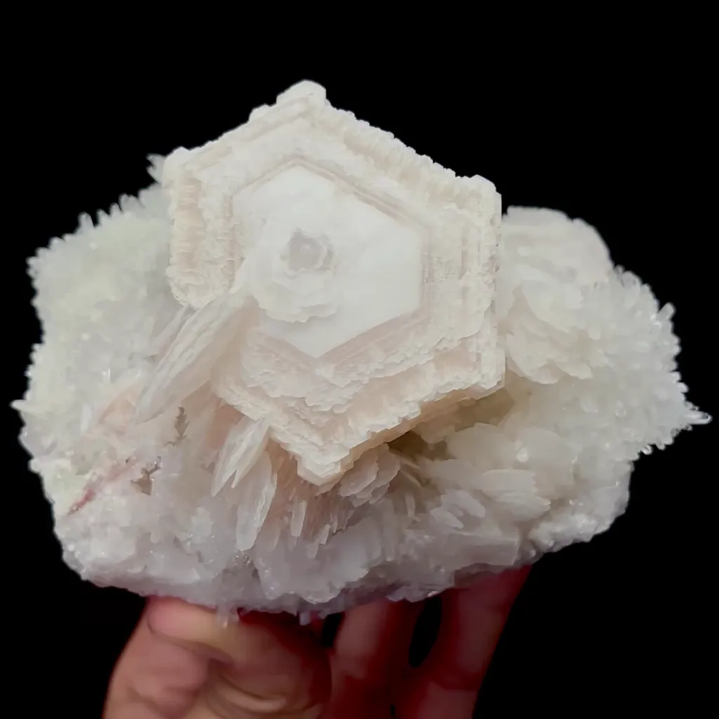Natural Pink Flaky Calcite Mineral Specimen,High Quality Specimen,FUJIAN,CHINA(120*90*75mm) image
