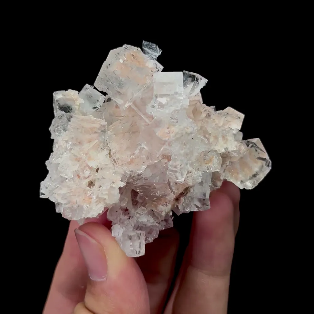 Natural Pink Fluorite Mineral Specimen,High Quality Specimen,XIANGHUALING,HUNAN,CHINA(65*57*35mm) image