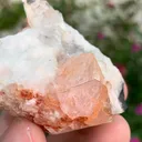 Natural Pink Katlang Topaz on Matrix with Quartz and Black Tourmaline Specimen from Pakistan - image 7
