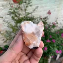 Natural Pink Katlang Topaz on Matrix with Quartz and Black Tourmaline Specimen from Pakistan - image 6