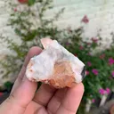 Natural Pink Katlang Topaz on Matrix with Quartz and Black Tourmaline Specimen from Pakistan - image 3