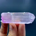 Natural Pink Kunzite Crystal – V-Shaped Termination, Blue Tourmaline, Albite 14g - image 8