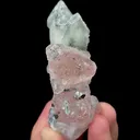 Natural Pink Octahedral Fluorite and Crystal Mineral Specimen,High Quality Specimen,HUANGGANG LIANG,INNER MONGOLIA,CHINA(38*31*80mm) - image 1