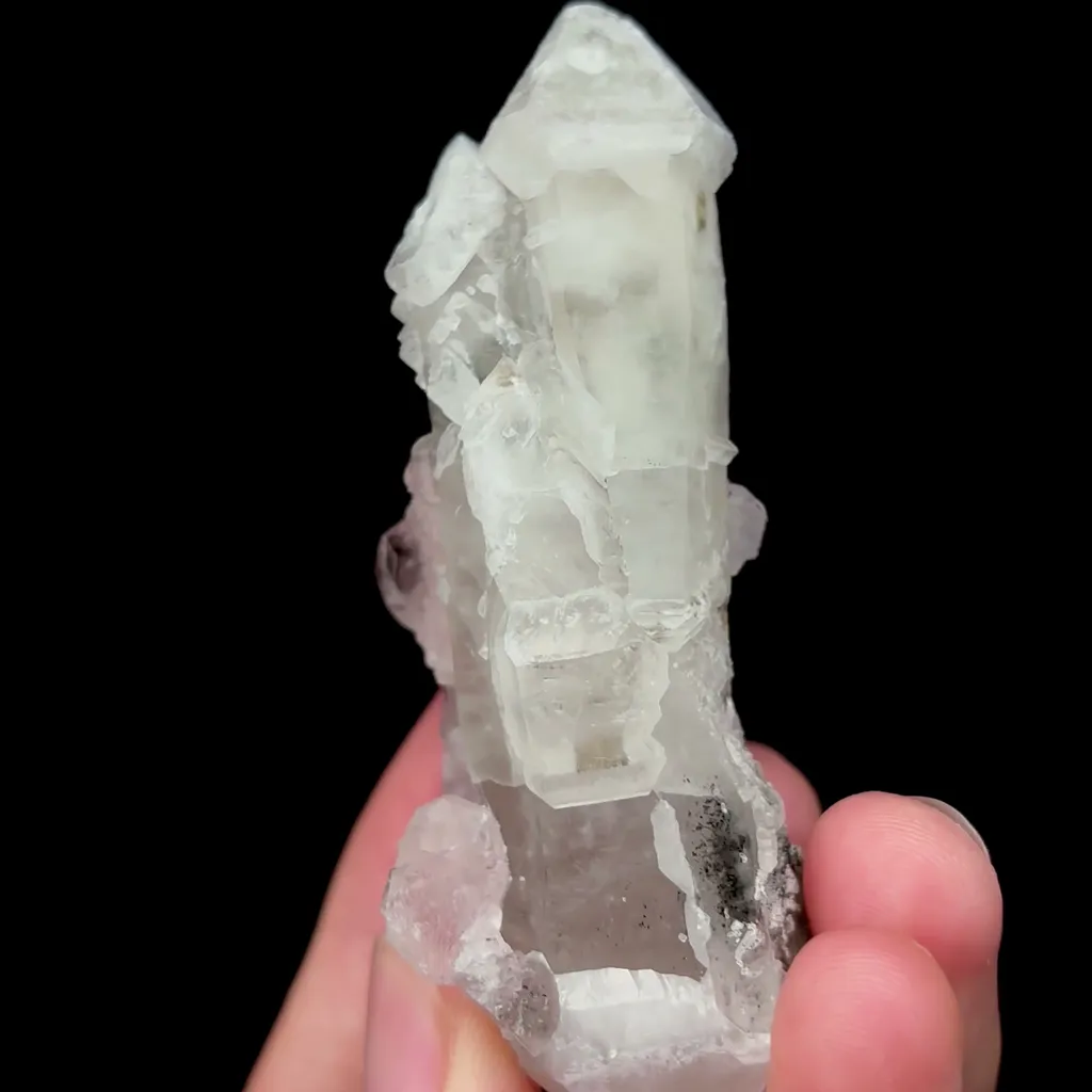 Natural Pink Octahedral Fluorite and Crystal Mineral Specimen,High Quality Specimen,HUANGGANG LIANG,INNER MONGOLIA,CHINA(38*31*80mm) - image 3