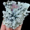 Natural Pink Octahedral Fluorite and Quartz Cluster, Mineral Specimen: Inner Mongolia,China (110*80*55MM) - image 3