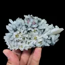 Natural Pink Octahedral Fluorite and Quartz Cluster, Mineral Specimen: Inner Mongolia,China (110*80*55MM) - image 5