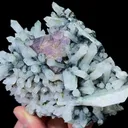Natural Pink Octahedral Fluorite and Quartz Cluster, Mineral Specimen: Inner Mongolia,China (110*80*55MM) - image 2