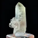 Natural Pink Octahedral Fluorite Coexist with Crystals comes from Neimenggu 25*20*60MM - image 3