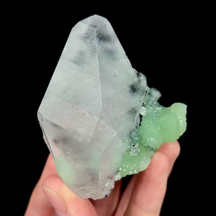 Natural Prehnite and Calcite, Mineral Specimen:Yunnan,China (60*75*35MM) - image 6