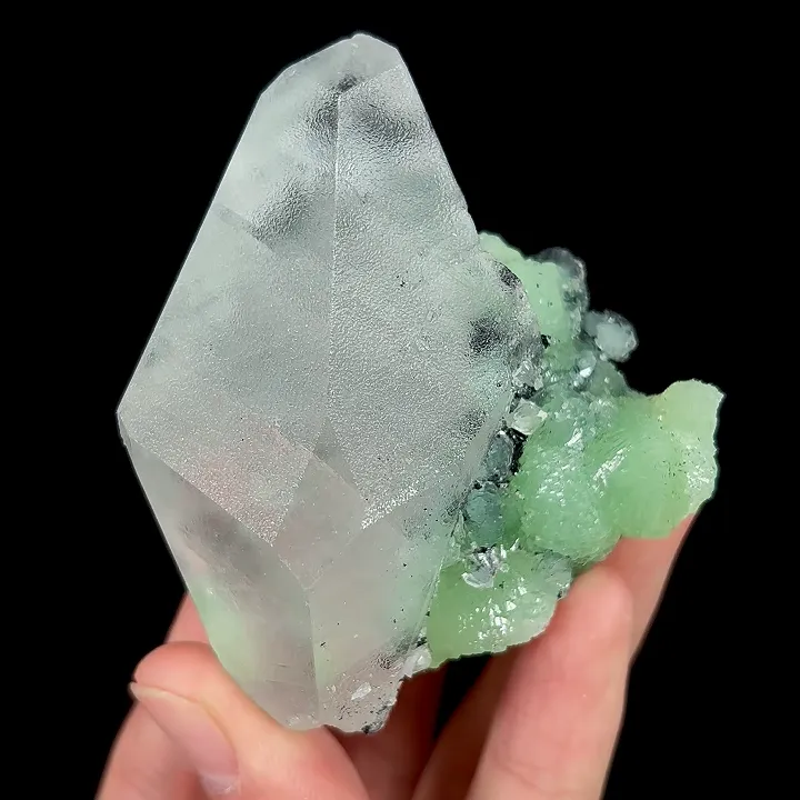 Natural Prehnite and Calcite, Mineral Specimen:Yunnan,China (60*75*35MM) - image 5