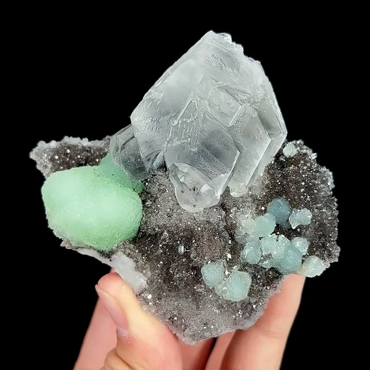 Natural Prehnite and Calcite, Mineral Specimen:Yunnan,China (90*85*50MM) - image 8
