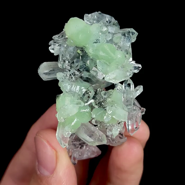 Natural Prehnite and Quartz Cluster, Mineral Specimen:Yunnan,China (55*30*30MM) - image 3