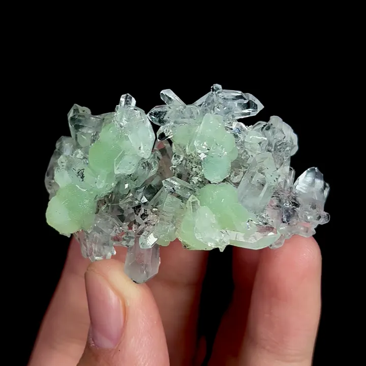 Natural Prehnite and Quartz Cluster, Mineral Specimen:Yunnan,China (55*30*30MM) - image 4