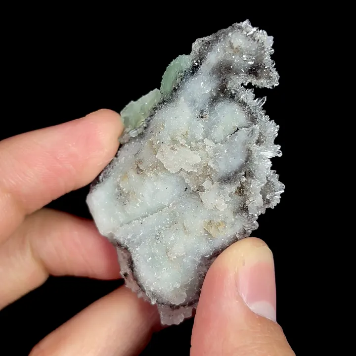 Natural Prehnite and Quartz, Mineral Specimen:Yunnan,China (60*35*15MM) image