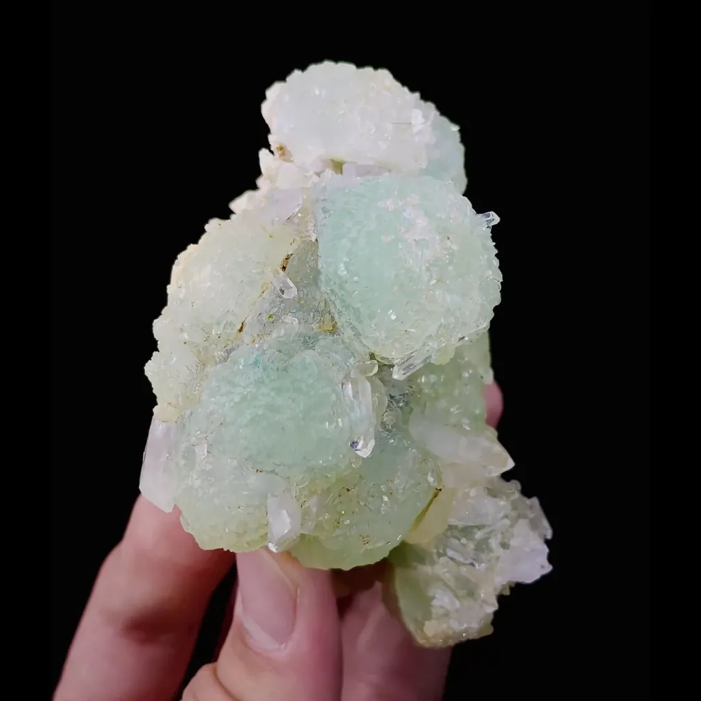 Natural Prehnite comes from Meigu,Sichuan 55*85*50MM - image 2