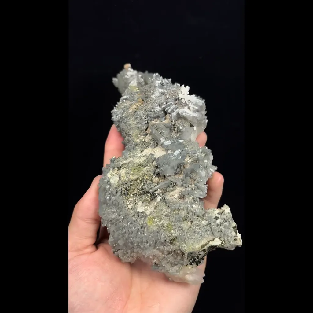 Natural Prehnite, Epidote and Quartz Cluster, Mineral Specimen:Sichuan,China (85*50*200MM) - image 6