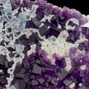 Natural Purple and Blue Cubic Fluorite, Mineral Specimen:Zhejiang,China (150*105*40MM) - image 4