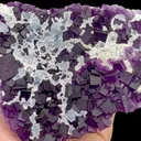 Natural Purple and Blue Cubic Fluorite, Mineral Specimen:Zhejiang,China (150*105*40MM) - image 2