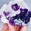 Natural Purple and Blue Cubic Fluorite, Mineral Specimen:Zhejiang,China (70*60*30MM) - image 3