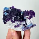 Natural Purple and Blue Cubic Fluorite, Mineral Specimen:Zhejiang,China (85*50*30MM) - image 1