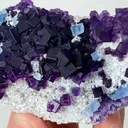 Natural Purple and Blue Cubic Fluorite, Mineral Specimen:Zhejiang,China (85*50*30MM) - image 3