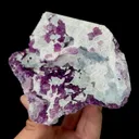 Natural Purple and Green Fluorite Cube Mineral Specimen,High Quality Bicolored Fluorite:ZheJiang(135*95*35mm) - image 6