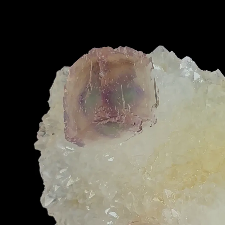 Natural Purple and Green Phantom Fluorite and Quartz Cluster, Mineral Specimen:Zhejiang,China (105*70*40MM) - image 3