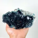 Natural Purple Blue Fluorite,Cube Mineral Specimen:YINDU (155*55*100mm) - image 1