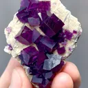 Natural Purple Crinkled Fluorite comes from Anhui,China 55*40*20MM - image 4