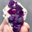 Natural Purple Crinkled Fluorite comes from Anhui,China 55*40*20MM - image 3