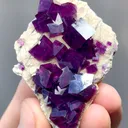 Natural Purple Crinkled Fluorite comes from Anhui,China 55*40*20MM - image 1